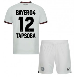 Bayer Leverkusen Edmond Tapsoba #12 Gostujuci Dres za Dječji 2023-24 Kratak Rukavima (+ kratke hlače)